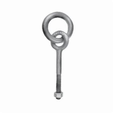 Chicago Hardware Eye Bolt 5/8", 6 in Shank, 1-1/4 in ID, Steel, Hot Dipped Galvanized 09255 5